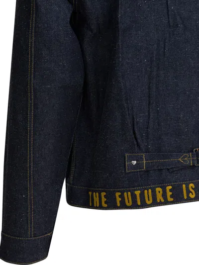 Human Made Buttoned Denim Jacket In Blue