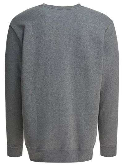 Patagonia Long Sleeve Cotton Blend Logo T-shirt In Gray