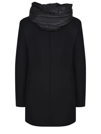 Fay Toggle Coat In Wool Cloth In Blue