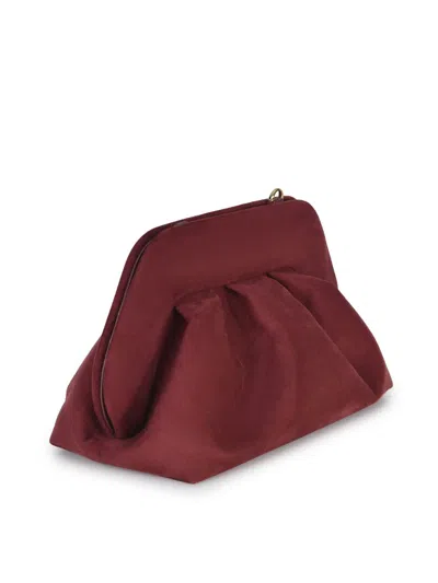Themoirè Tia Suede Prune Bag In Brown