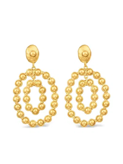 Sylvia Toledano Ovale Ohrringe Mit Perlen In Gold