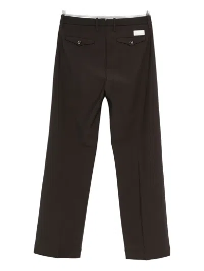 Nine In The Morning Logo-patch Trousers In Brown