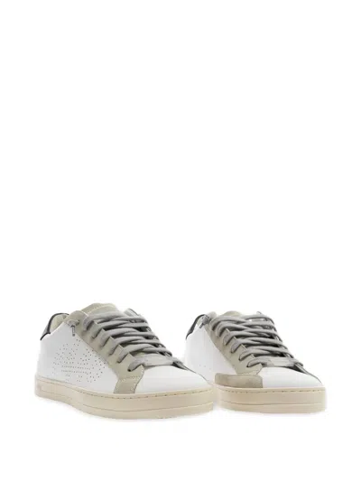 P448 Logo-perforated Sneakers In White
