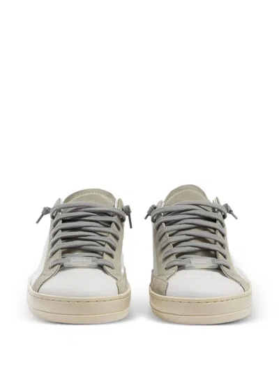 P448 Logo-perforated Sneakers In White