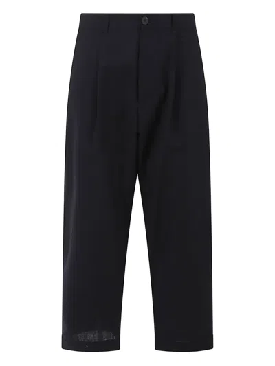Studio Nicholson Pleated Trousers In Blue