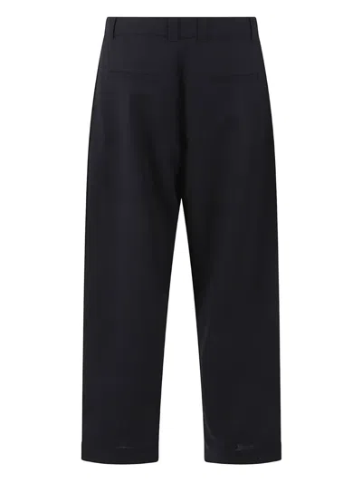 Studio Nicholson Pleated Trousers In Blue
