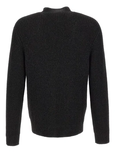 Emporio Armani Button-fastening V-neck Cardigan In Blue