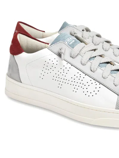 P448 Logo-perforated Sneakers In White