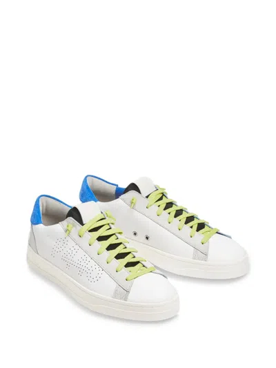 P448 Logo-perforated Sneakers In White