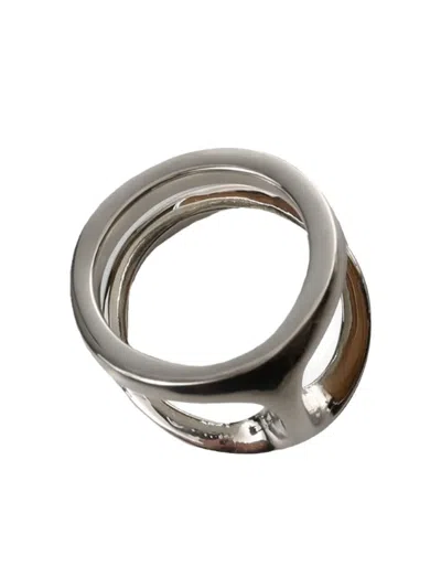 Hoorsenbuhs Polished-finish Double Ring In Brown
