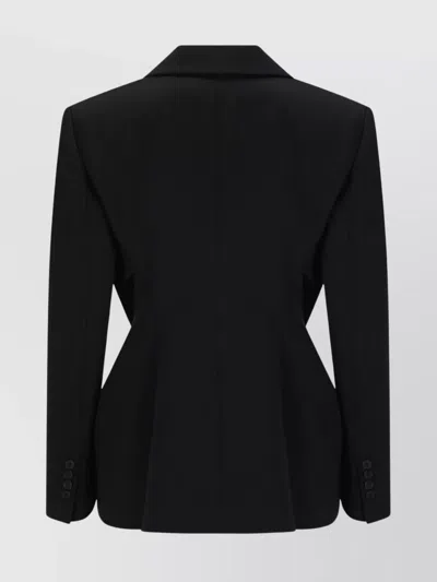 Givenchy Double-breasted Jacket Featuring Button Detailing In Black