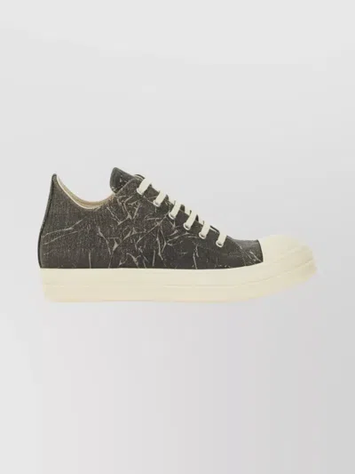 Rick Owens Drkshdw Modern Low-top Sneakers Textured Finish In Gray