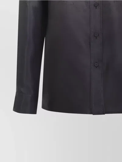 Jil Sander Floral Long Sleeve Shirt With Spread Collar In Multi