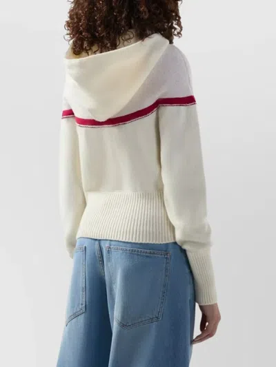 Gcds Hooded Sweater In Metallic