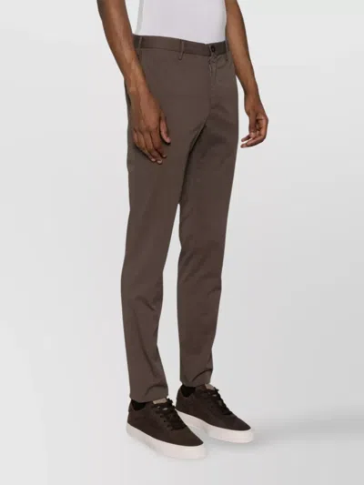 Incotex Tailored Trousers With Belt Loops And Pockets In Multi