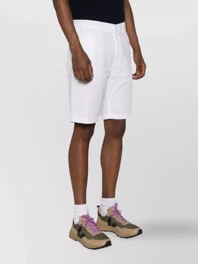 Aspesi Knee Length Shorts With Pockets And Loops In White
