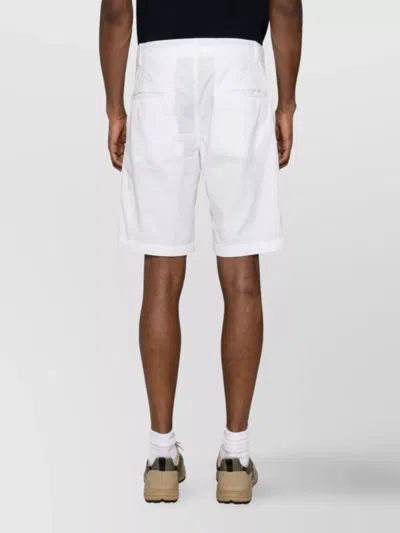 Aspesi Knee Length Shorts With Pockets And Loops In White