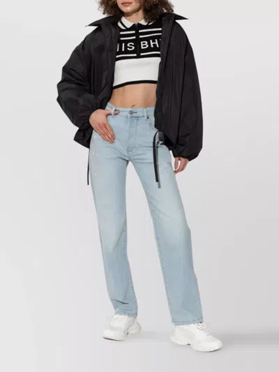 Diesel Casual Five-pocket Trousers Featuring Belt Loops In Blue