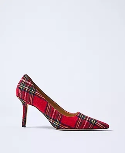 Ann Taylor Plaid Nip Toe Pump