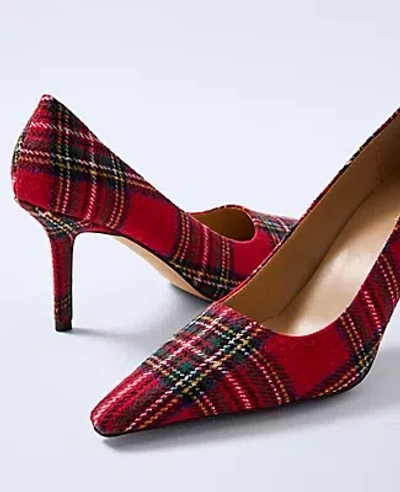 Ann Taylor Plaid Nip Toe Pump