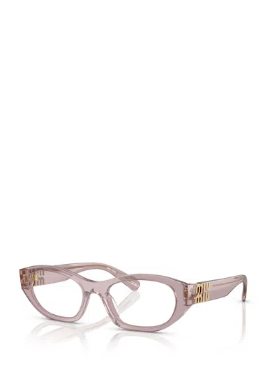 Miu Miu Eyewear Cat-eye Glasses In Brown