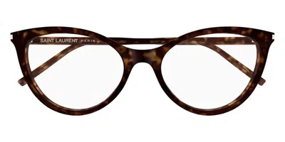 Saint Laurent Full-frame Plain Mirror In Brown