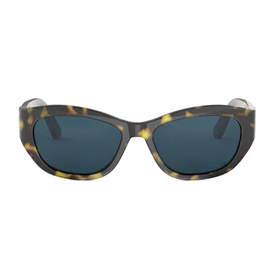 Dior 30montaigne B5u 20b0 Havana Sunglasses In Blue