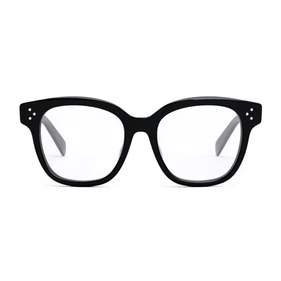 Celine Square Frame Glasses In Black