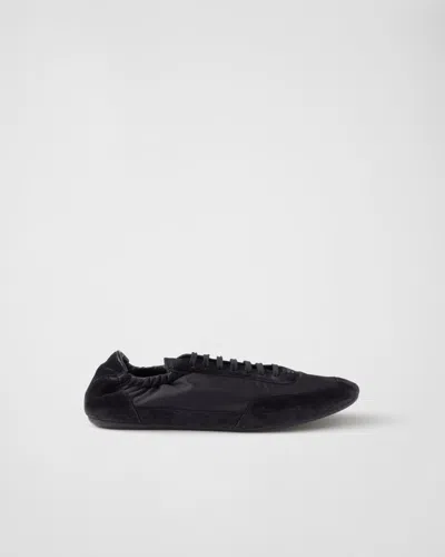 Prada Collapse Sneakers Men In Black