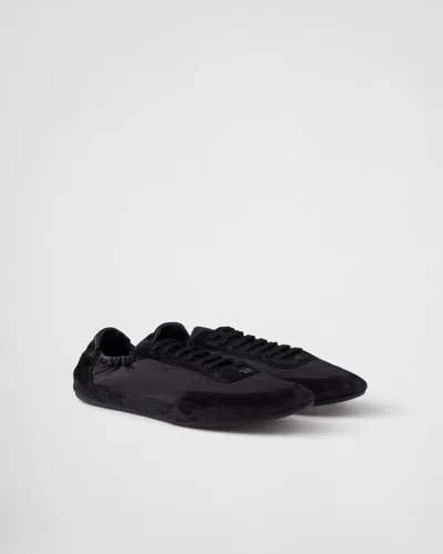 Prada Collapse Sneakers Men In Black