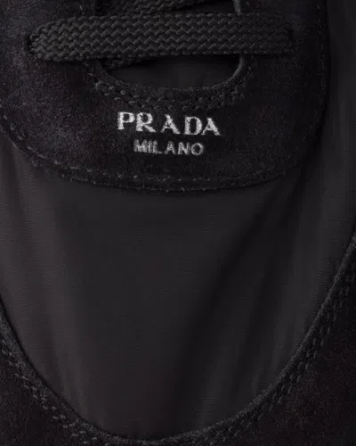 Prada Collapse Sneakers Men In Black