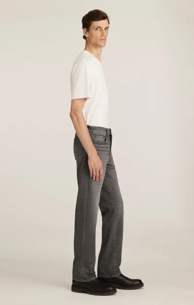 Mavi Zach Straight Leg In Mid Smoke Supermove In Gray