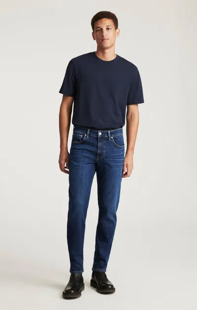 Mavi Marvin Relaxed Tapered Leg In Dark Brushed Classic Vintage In Blue