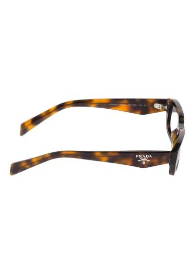 Prada Rectangle Sunglasses In Brown