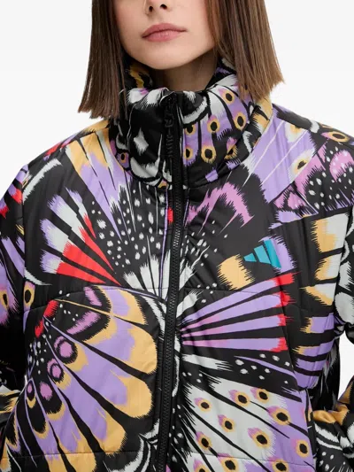 Adidas Originals X Farm Rio Butterfly-print Zip Jacket In Multi