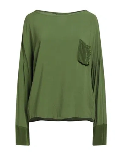 Alessia Santi Woman Top Green Size 6 Viscose, Cupro In Green