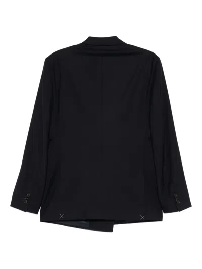 Corneliani Double-breasted Blazer In Black