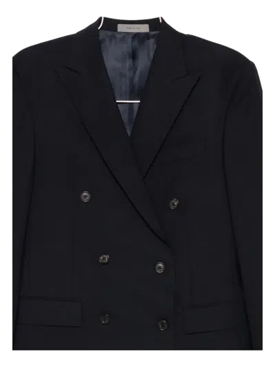Corneliani Double-breasted Blazer In Black