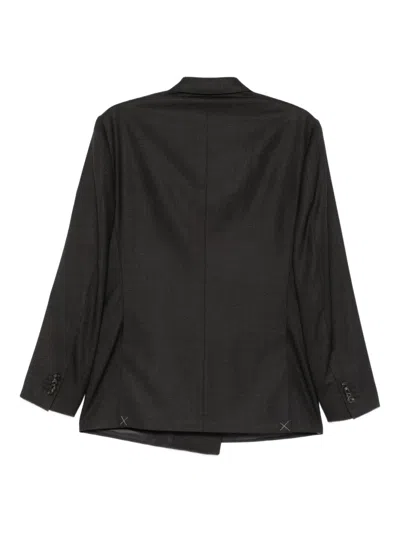 Corneliani Double-breasted Blazer In Black