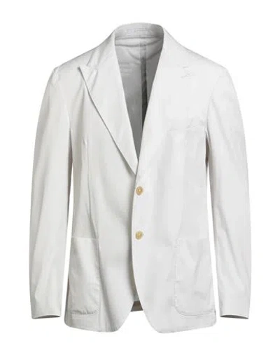 Eleventy Man Blazer Off White Size 44 Cotton, Polyamide, Elastane In White