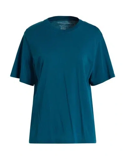 Majestic Filatures Woman T-shirt Deep Teal Size 1 Organic Cotton In Blue