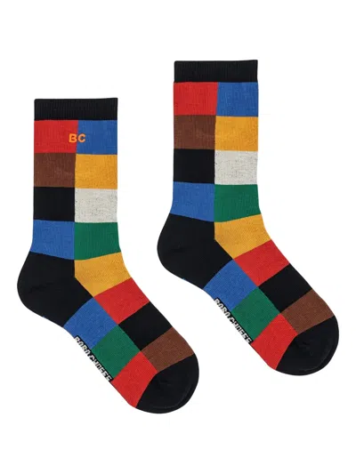 Bobo Choses Multicolored Checkered Socks In Multi