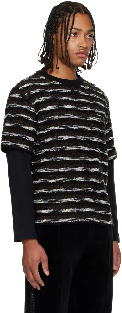 Andersson Bell Stripe Layered Sweater In Multi