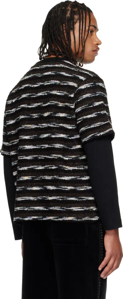 Andersson Bell Stripe Layered Sweater In Multi