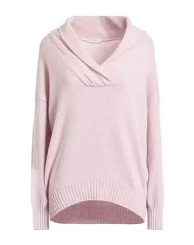 Agnona Woman Sweater Lilac Size S Cashmere In Animal Print