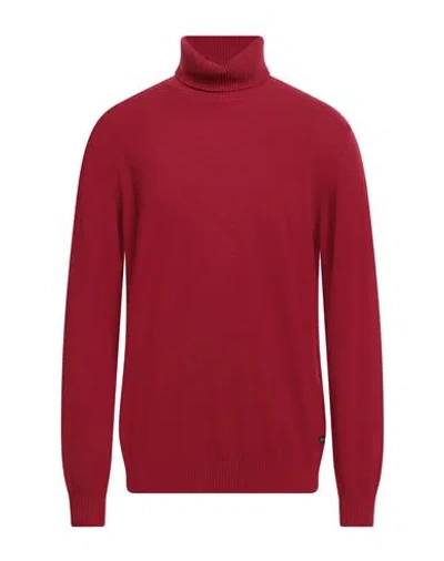 40weft Man Turtleneck Red Size Xxl Wool, Nylon In Red
