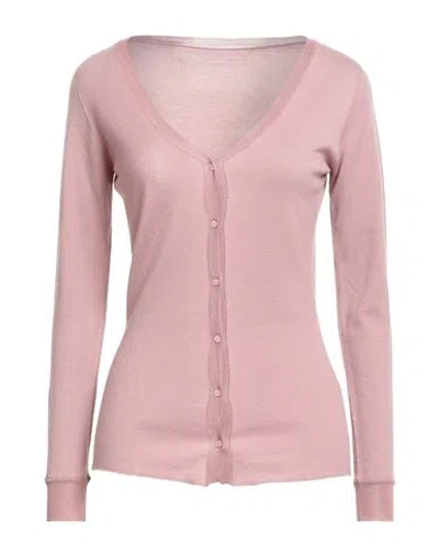 Majestic Filatures Woman Cardigan Pink Size 1 Cashmere In Pink