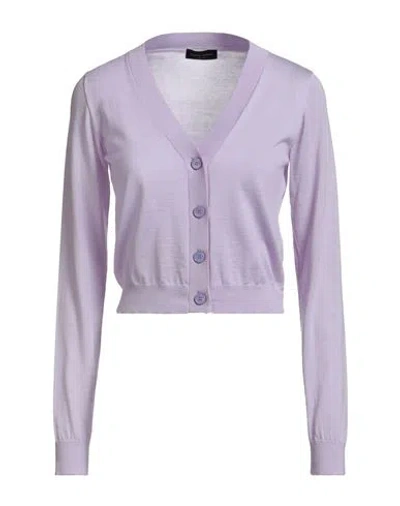 Roberto Collina Woman Cardigan Lilac Size S Wool In Purple