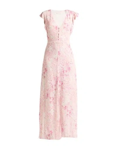 Patrizia Pepe Woman Maxi Dress Light Pink Size 6 Viscose In Pink