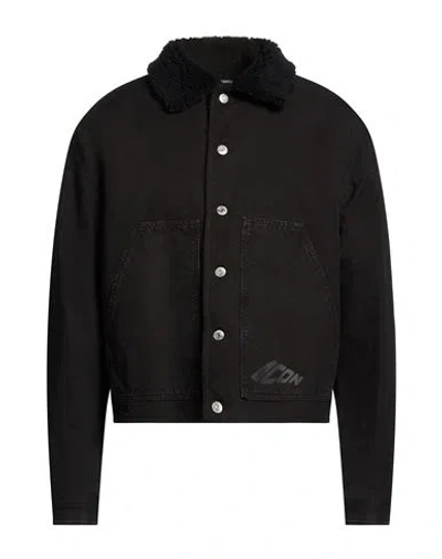 Dsquared2 Man Jacket Black Size 44 Cotton, Polyester, Acrylic In Black